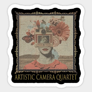 Artistic Camera Quartet Sticker